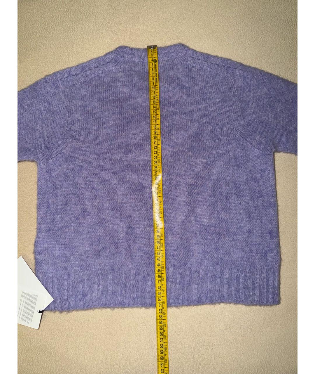 CELINE Фиолетовый шерстяной джемпер / свитер, фото 7