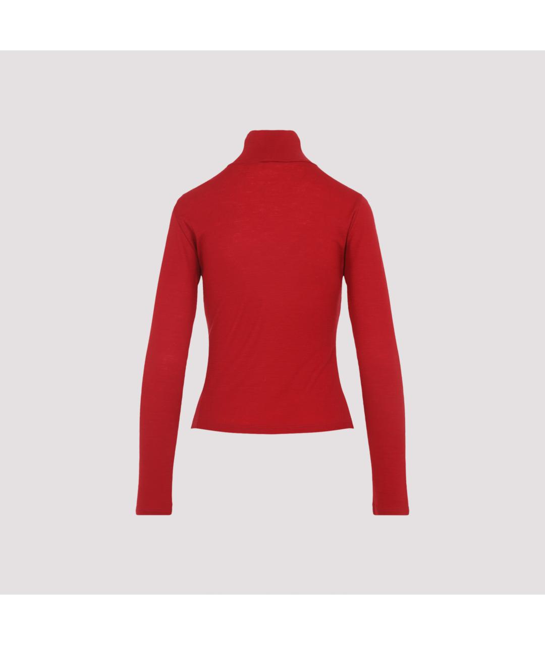 CELINE Красная шерстяная водолазка, фото 2