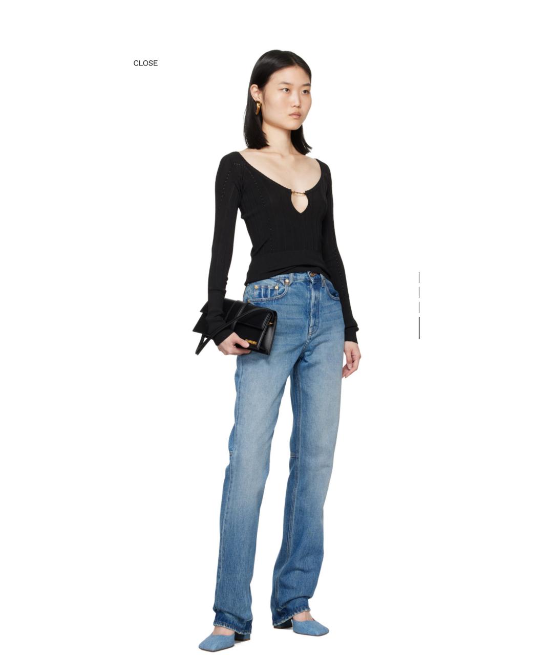 JACQUEMUS Черный хлопковый джемпер / свитер, фото 2