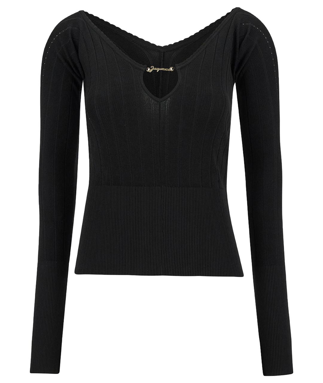 JACQUEMUS Черный хлопковый джемпер / свитер, фото 1