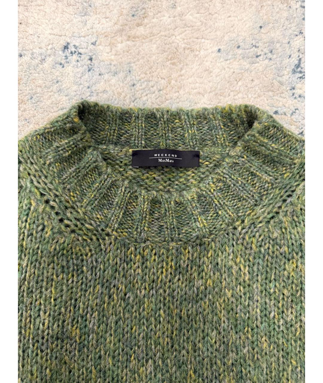 WEEKEND MAX MARA Зеленый джемпер / свитер, фото 3