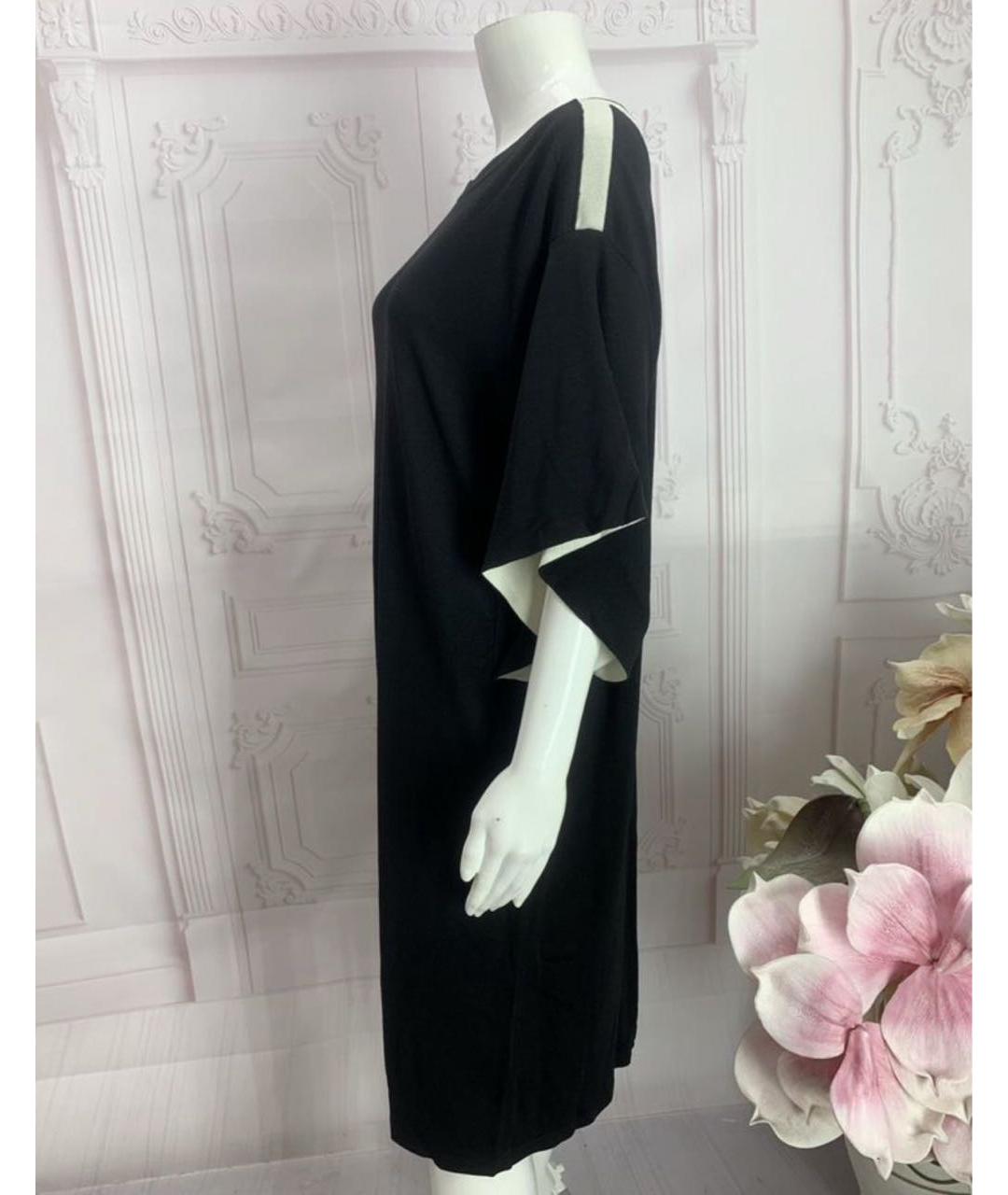 LIVIANA CONTI Черное вискозное платье, фото 7