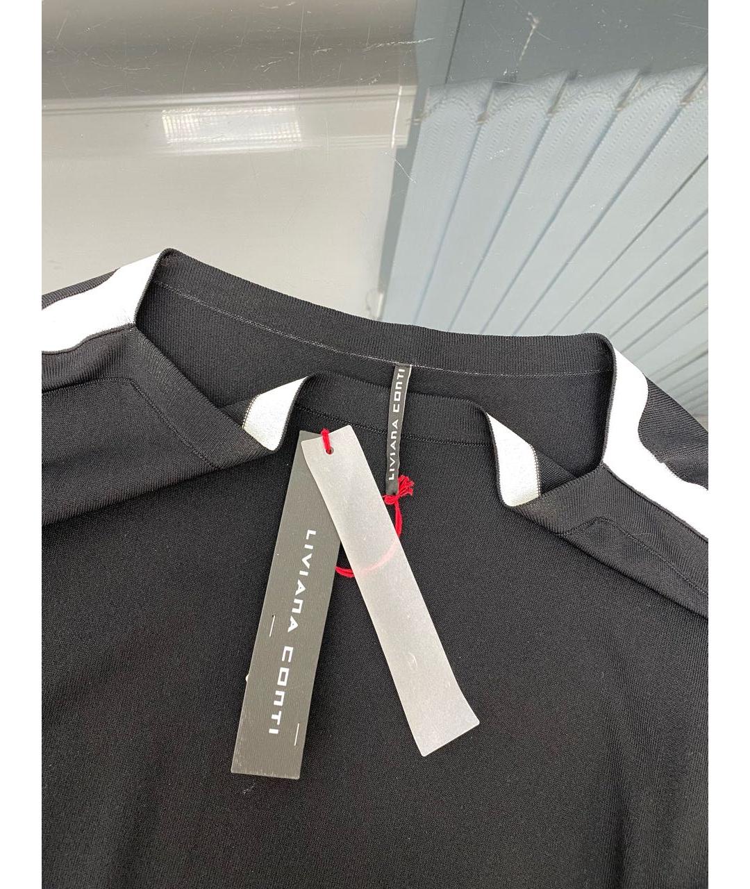 LIVIANA CONTI Черное вискозное платье, фото 3