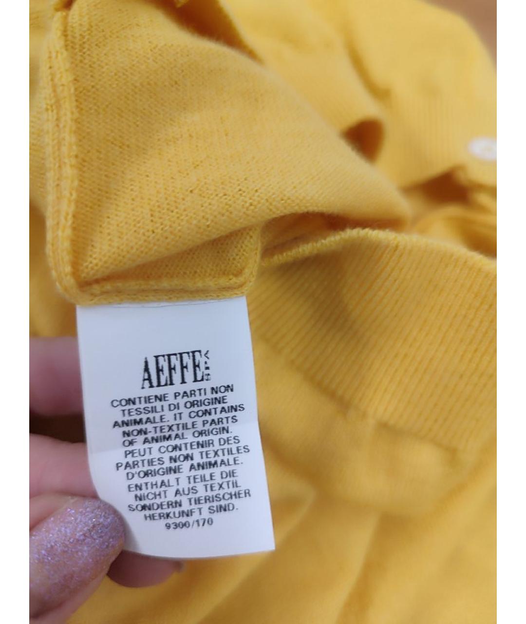 MOSCHINO Желтый шерстяной кардиган, фото 9