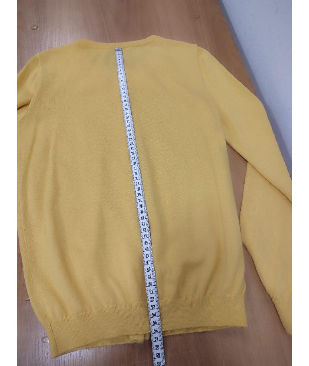 MOSCHINO Желтый шерстяной кардиган, фото 7