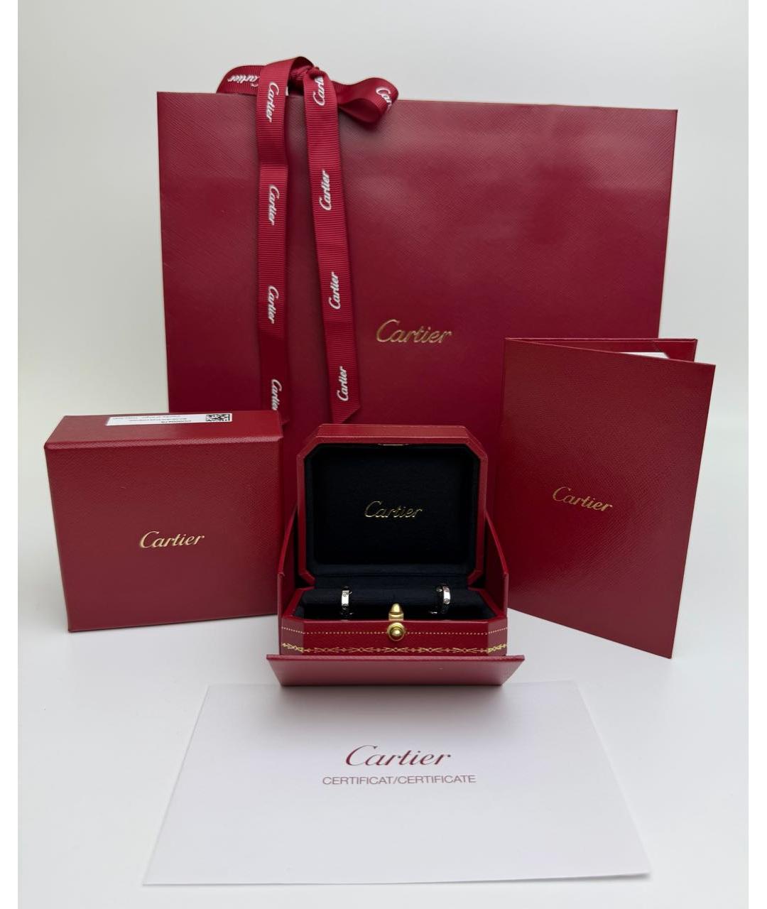 CARTIER Серебряные серьги из белого золота, фото 3
