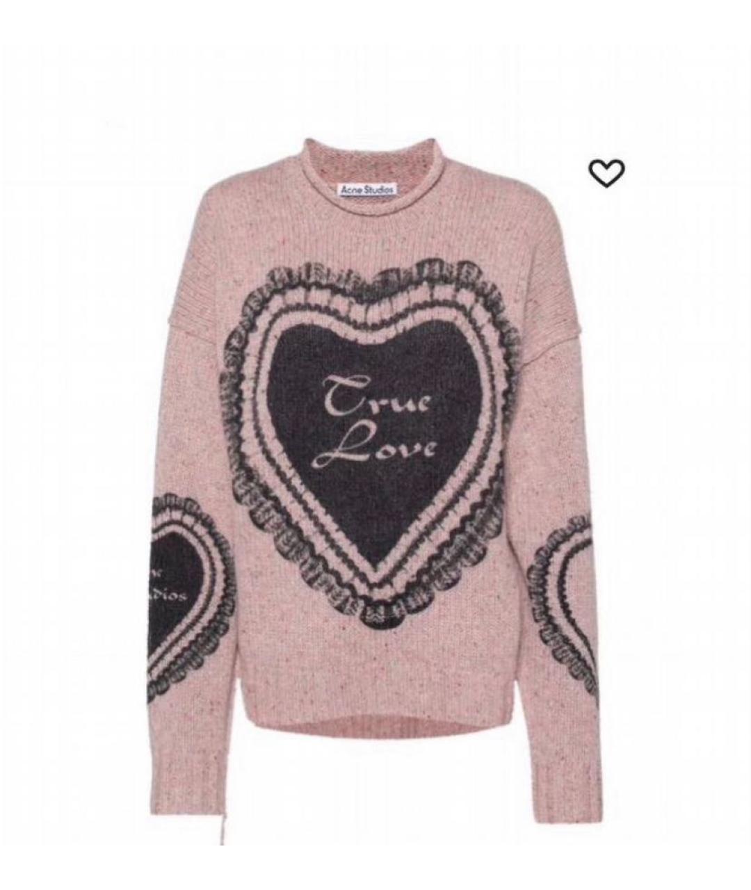 ACNE STUDIOS Розовый шерстяной джемпер / свитер, фото 9