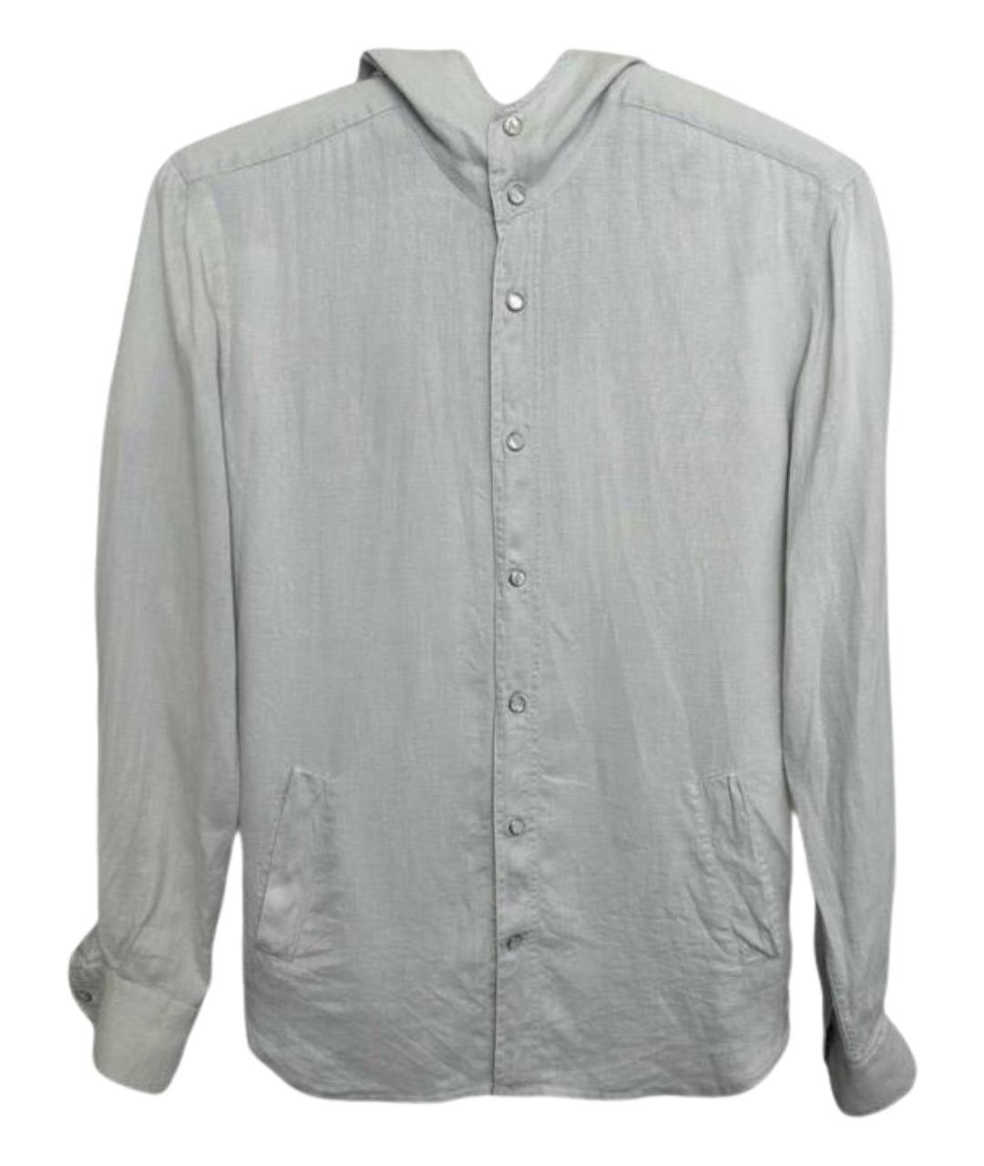 KITON Серая хлопковая кэжуал рубашка, фото 1