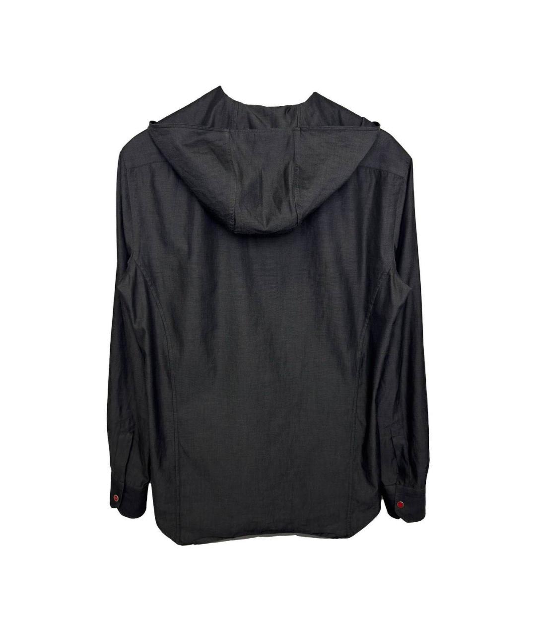 KITON Серая хлопковая кэжуал рубашка, фото 3