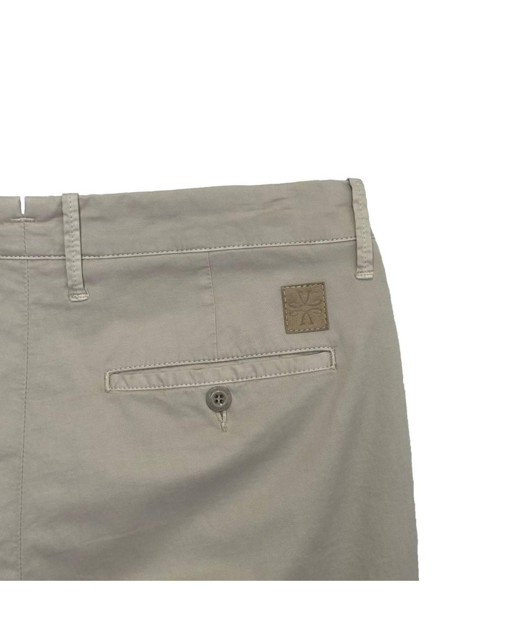 JACOB COHEN Бежевые хлопковые повседневные брюки, фото 2