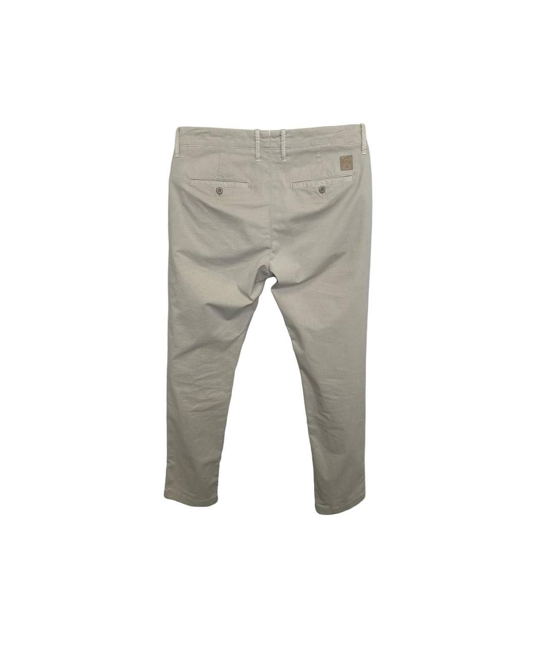 JACOB COHEN Бежевые хлопковые повседневные брюки, фото 3