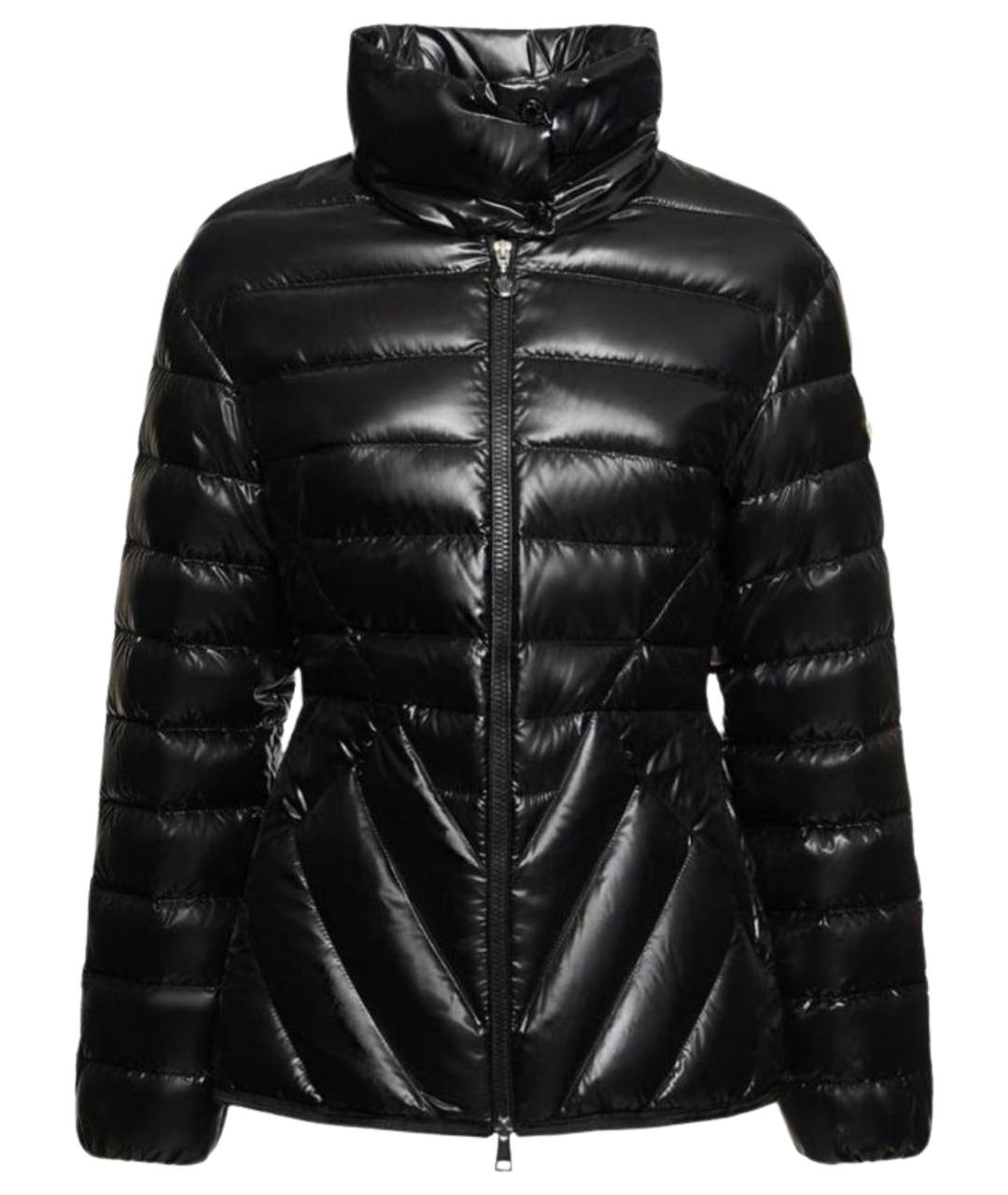 MONCLER Черный полиэстеровый пуховик, фото 1