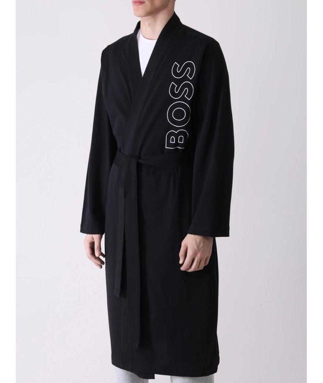 HUGO BOSS Черный халат, фото 2