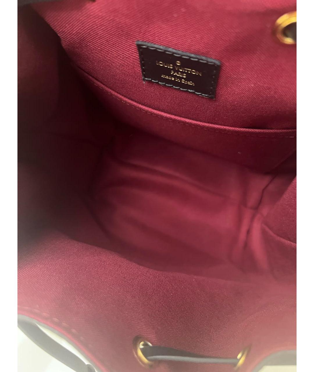 LOUIS VUITTON Коричневый кожаный рюкзак, фото 7