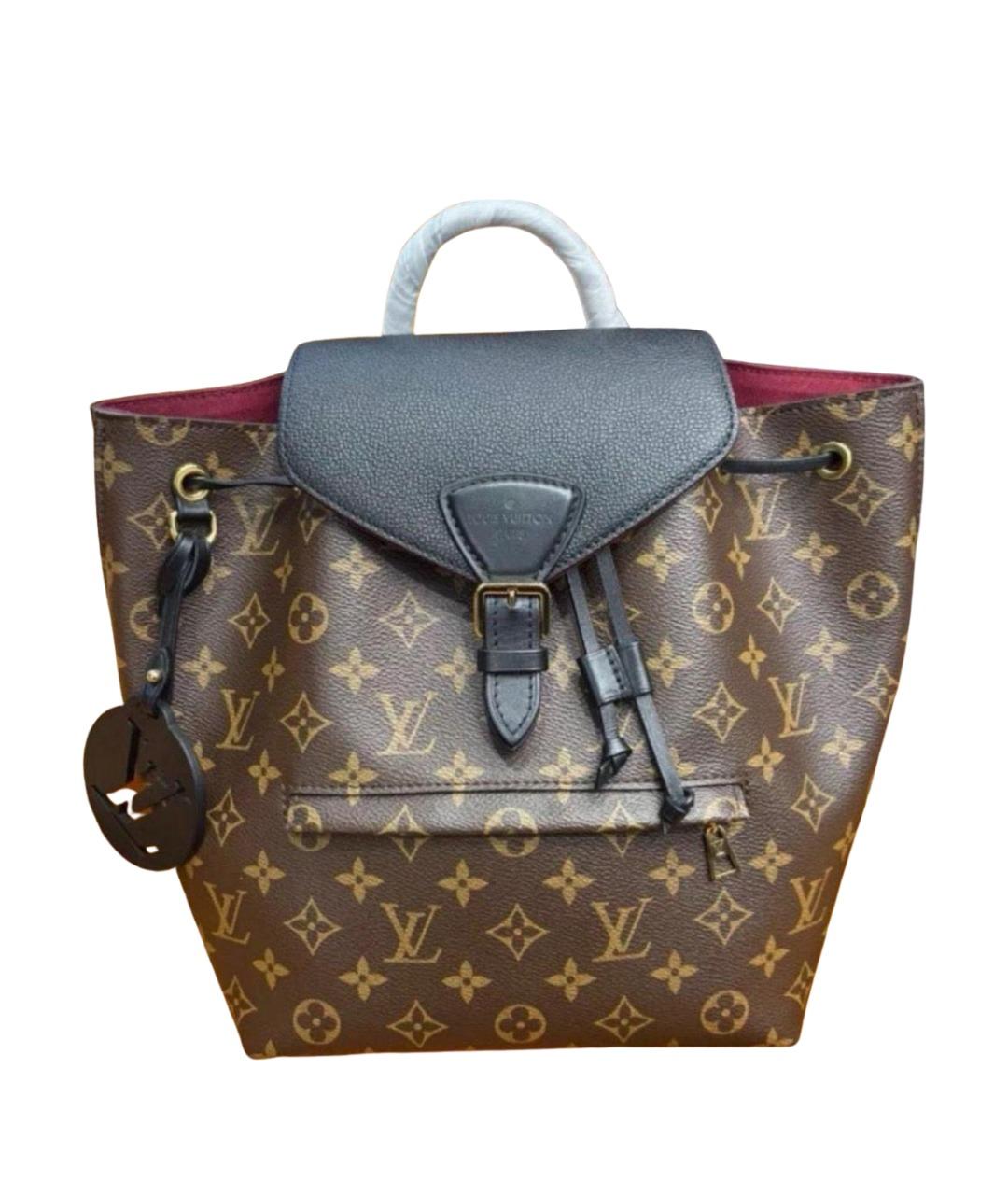 LOUIS VUITTON Коричневый кожаный рюкзак, фото 1