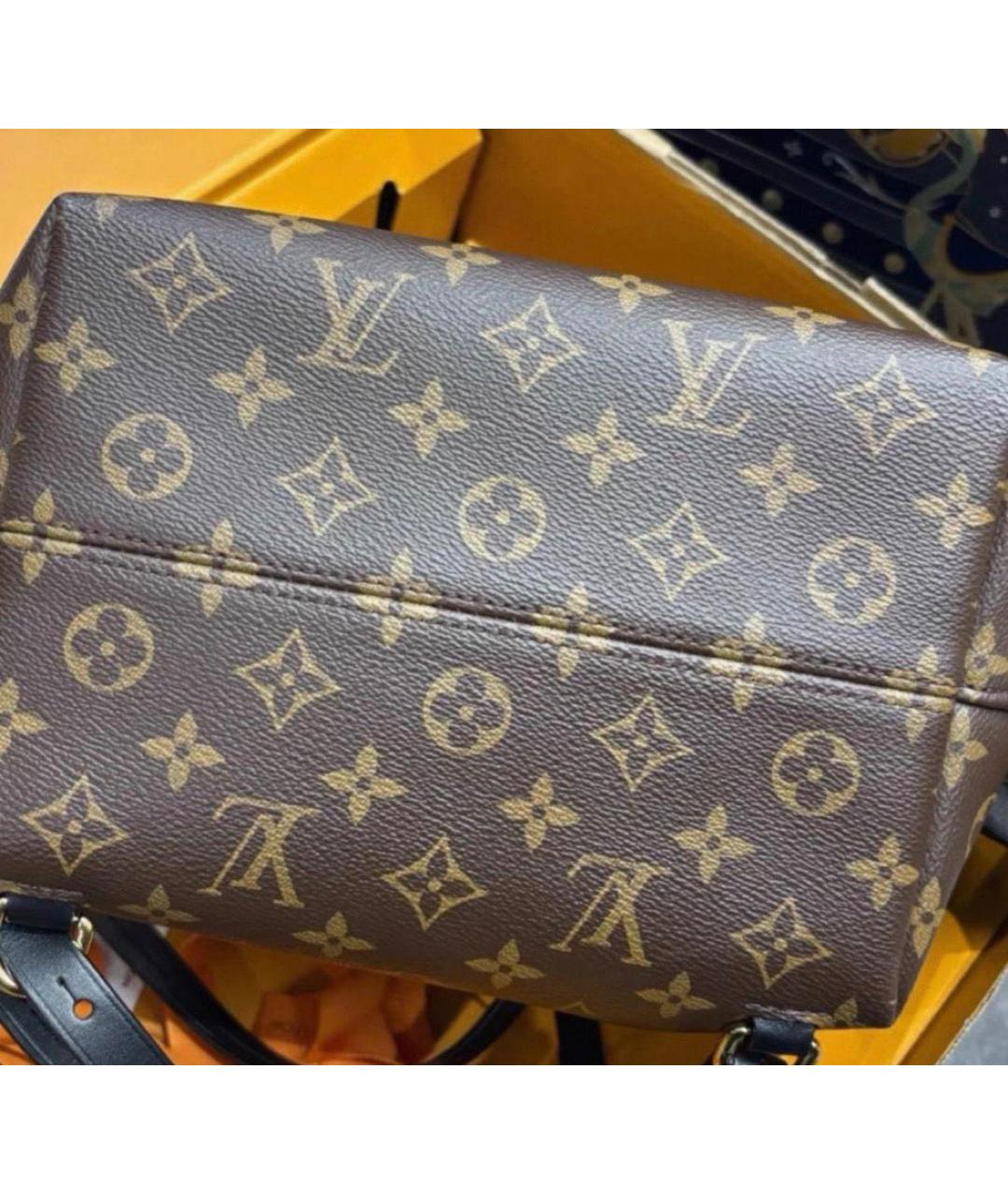 LOUIS VUITTON Коричневый кожаный рюкзак, фото 3