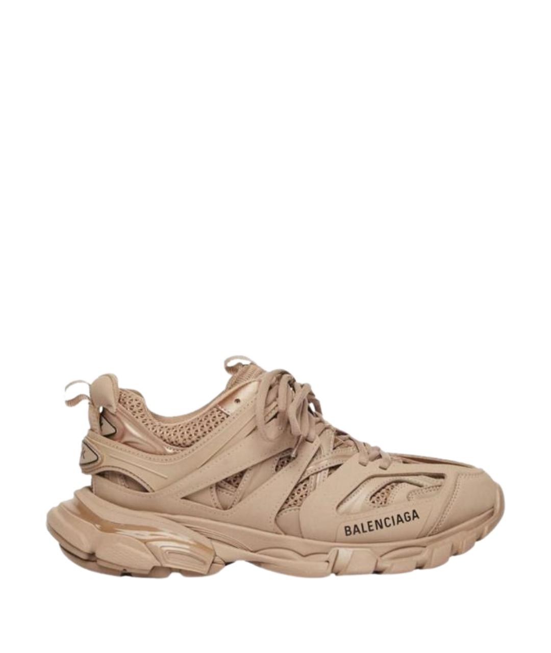 BALENCIAGA Бежевые текстильные кроссовки, фото 1