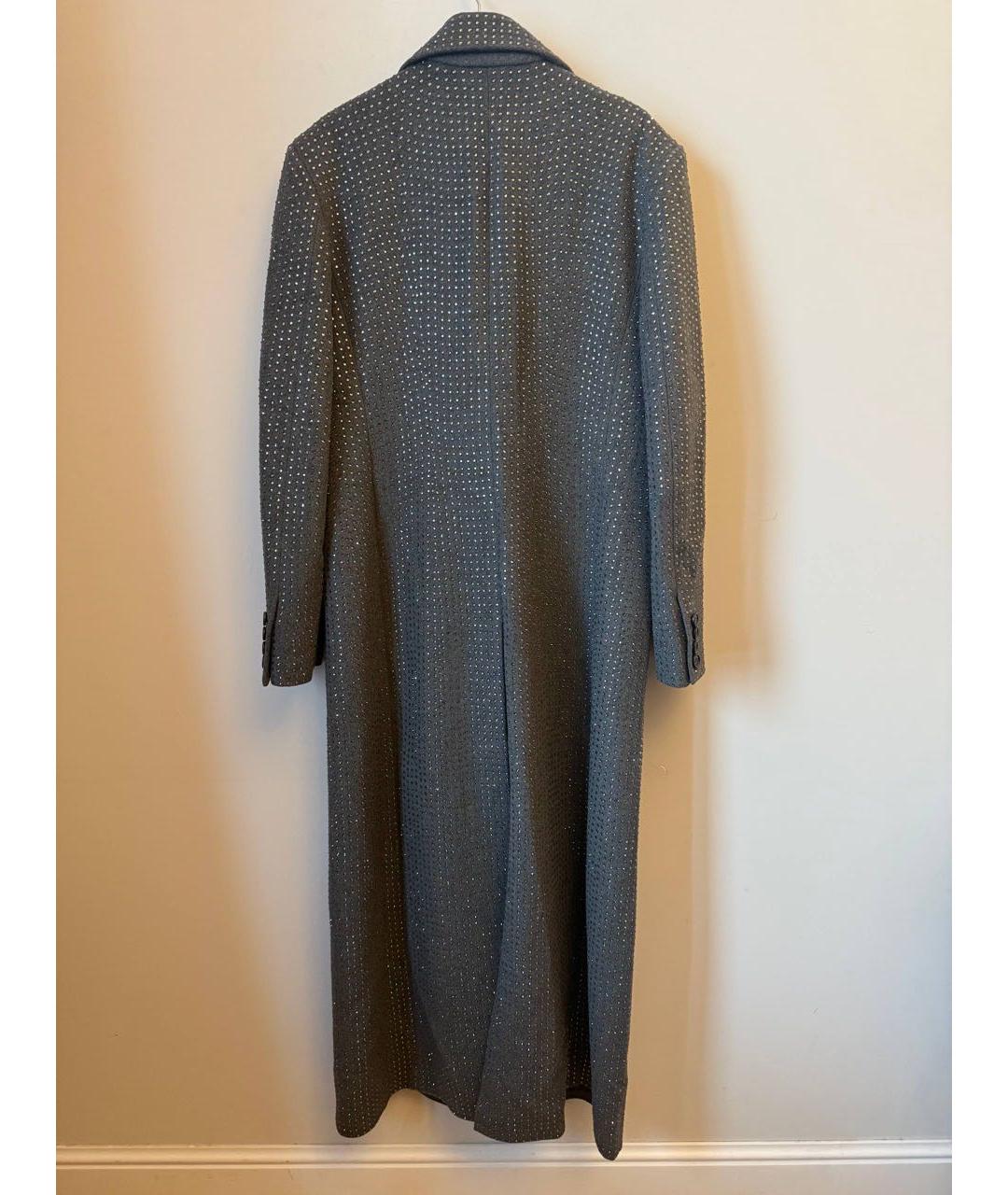 GIUSEPPE DI MORABITO Серое шерстяное пальто, фото 2