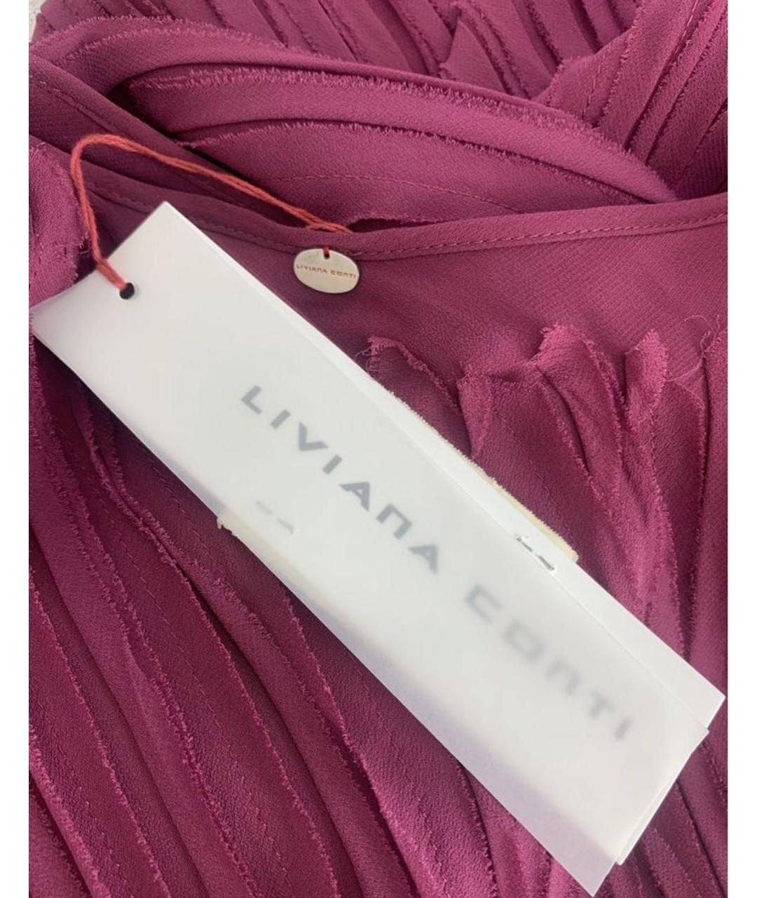 LIVIANA CONTI Розовое вискозное платье, фото 8