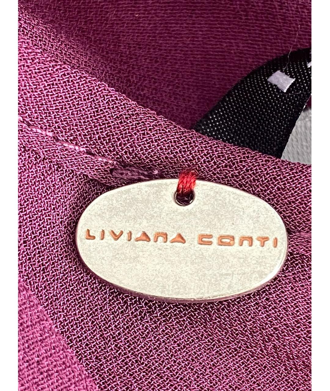 LIVIANA CONTI Розовое вискозное платье, фото 4