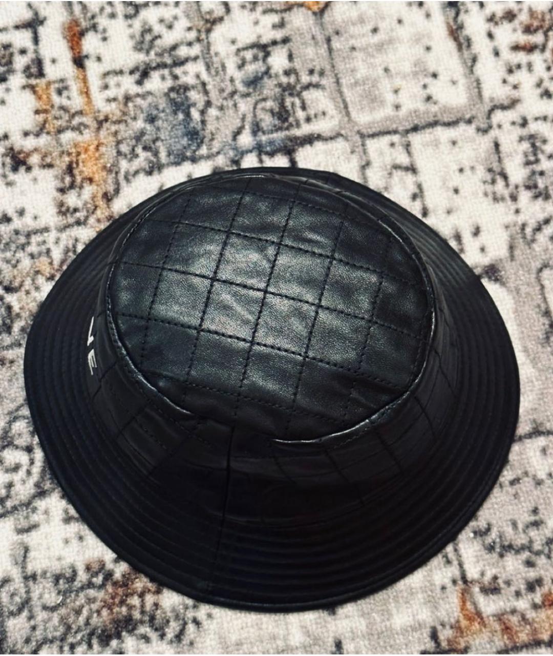 CELINE Черная кожаная кепка/бейсболка, фото 5
