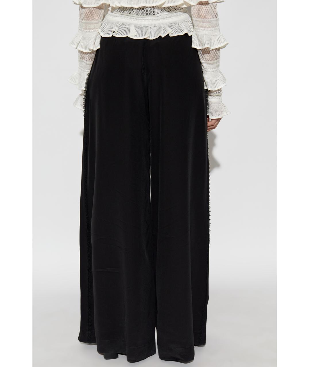 ZIMMERMANN Черные вискозные брюки широкие, фото 4