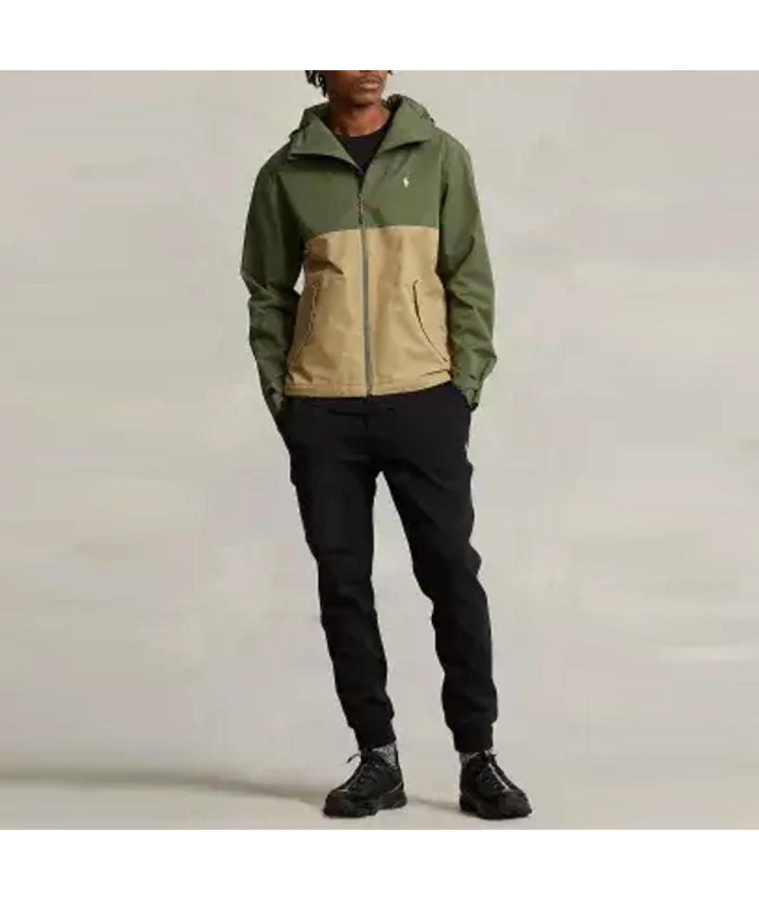 POLO RALPH LAUREN Хаки полиэстеровая куртка, фото 2