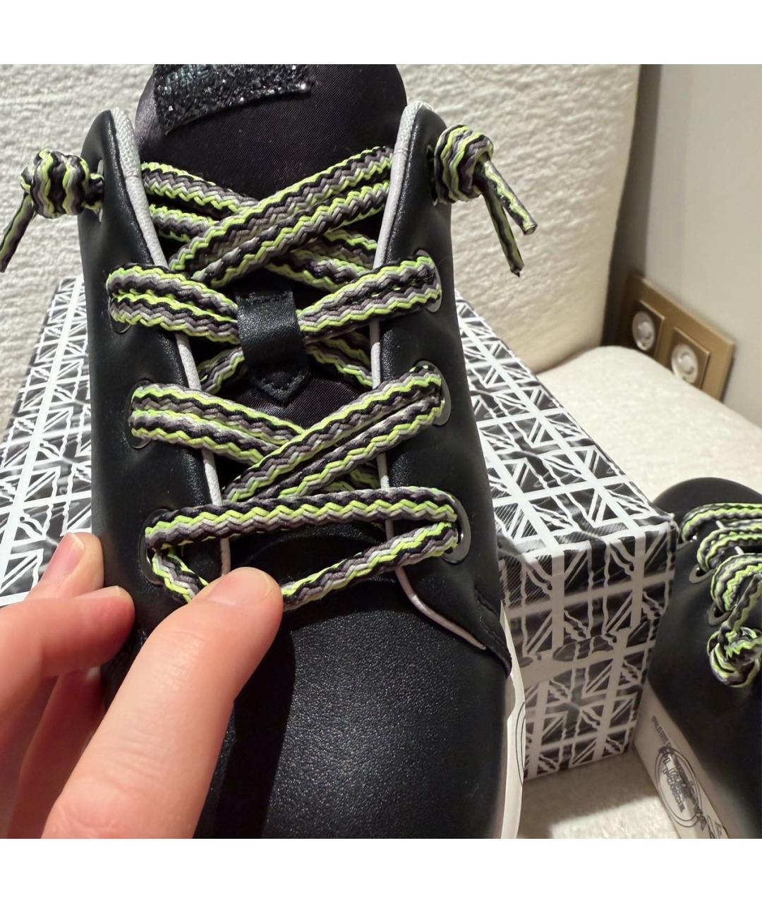 PREMIATA Черные кожаные кеды, фото 5