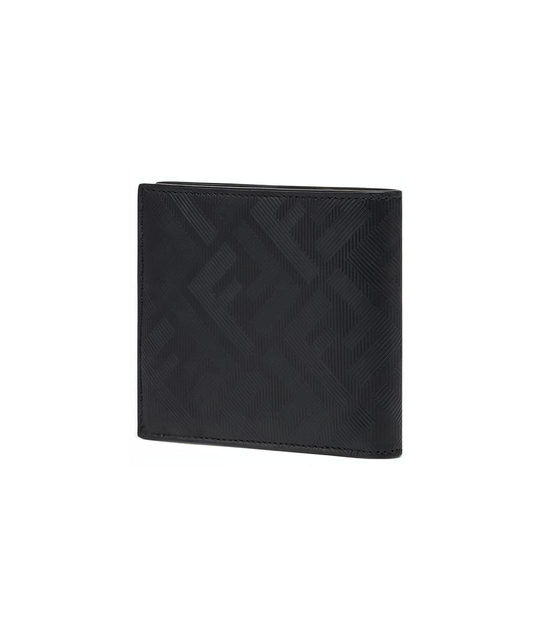 FENDI Черный кожаный кошелек, фото 2