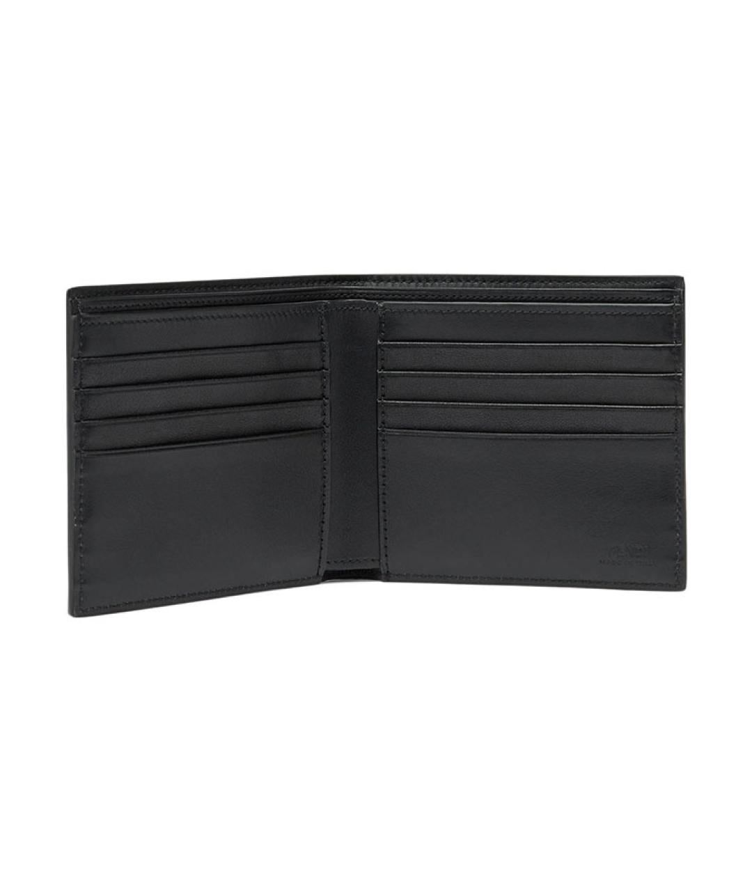 FENDI Черный кожаный кошелек, фото 3