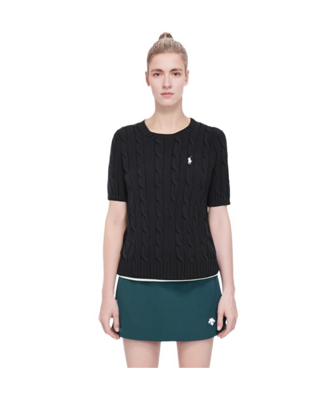 POLO RALPH LAUREN Черный хлопковый джемпер / свитер, фото 3