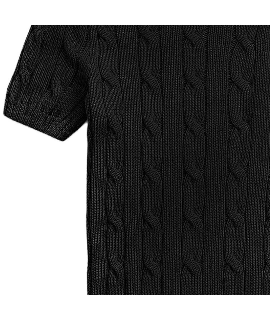 POLO RALPH LAUREN Черный хлопковый джемпер / свитер, фото 4
