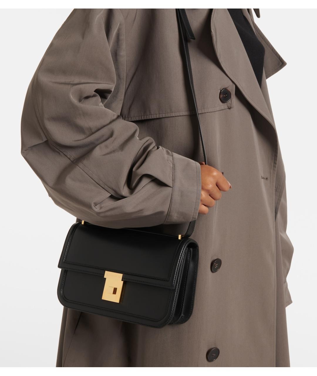 DEMELLIER Черная кожаная сумка через плечо, фото 2