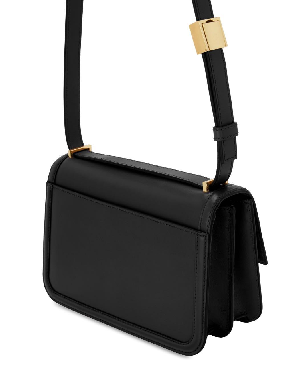 DEMELLIER Черная кожаная сумка через плечо, фото 4