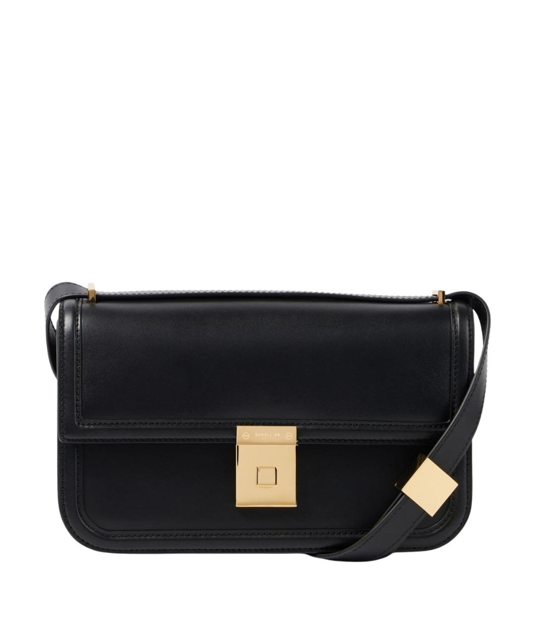 DEMELLIER Черная кожаная сумка через плечо, фото 1