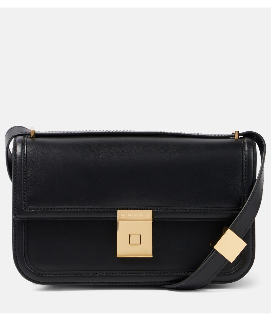 DEMELLIER Черная кожаная сумка через плечо, фото 6