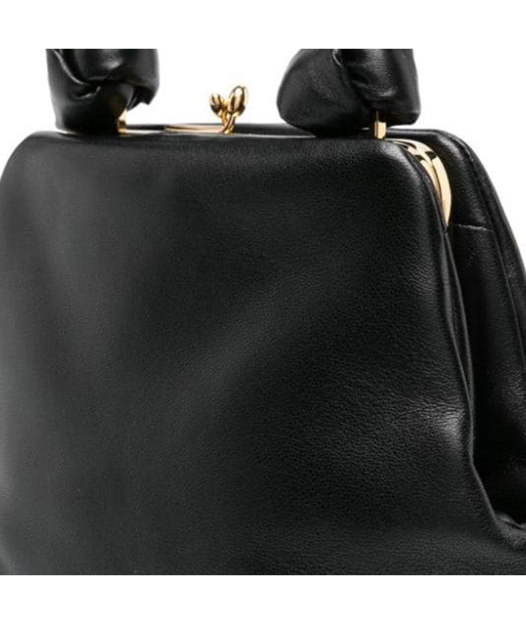 JIL SANDER Черная кожаная сумка тоут, фото 5