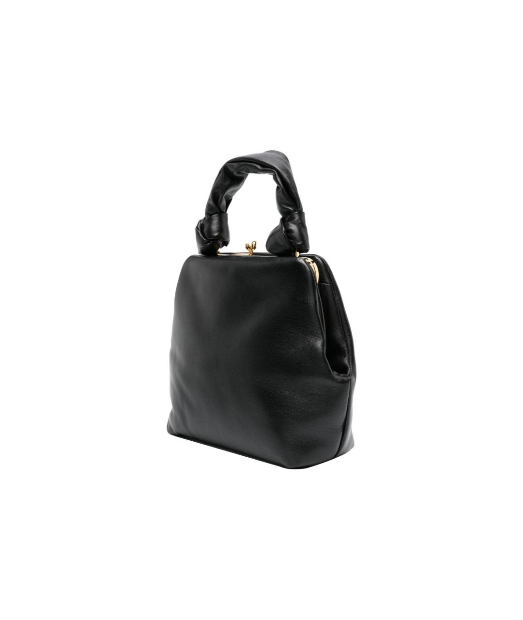 JIL SANDER Черная кожаная сумка тоут, фото 2