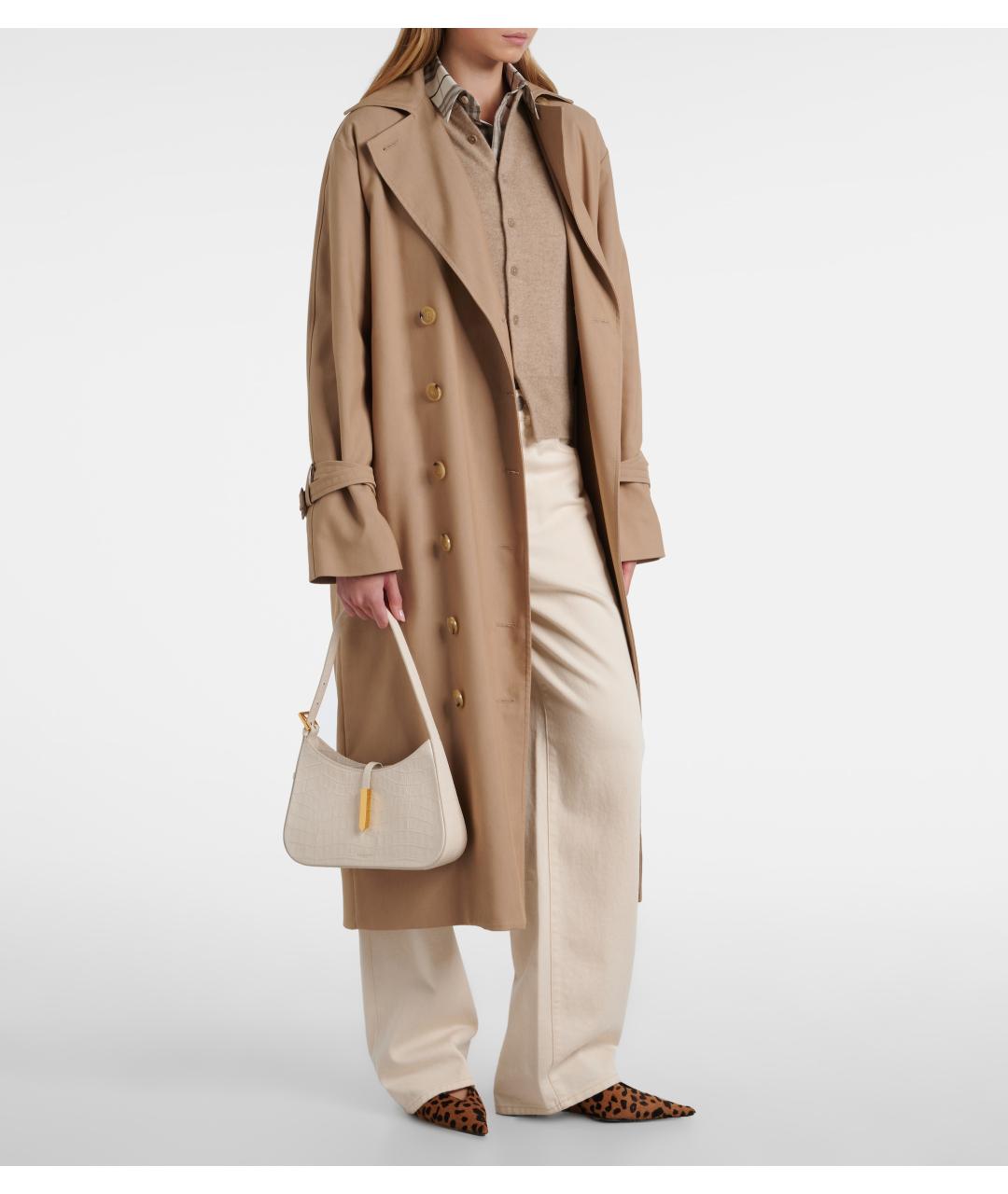 DEMELLIER Белая кожаная сумка с короткими ручками, фото 3