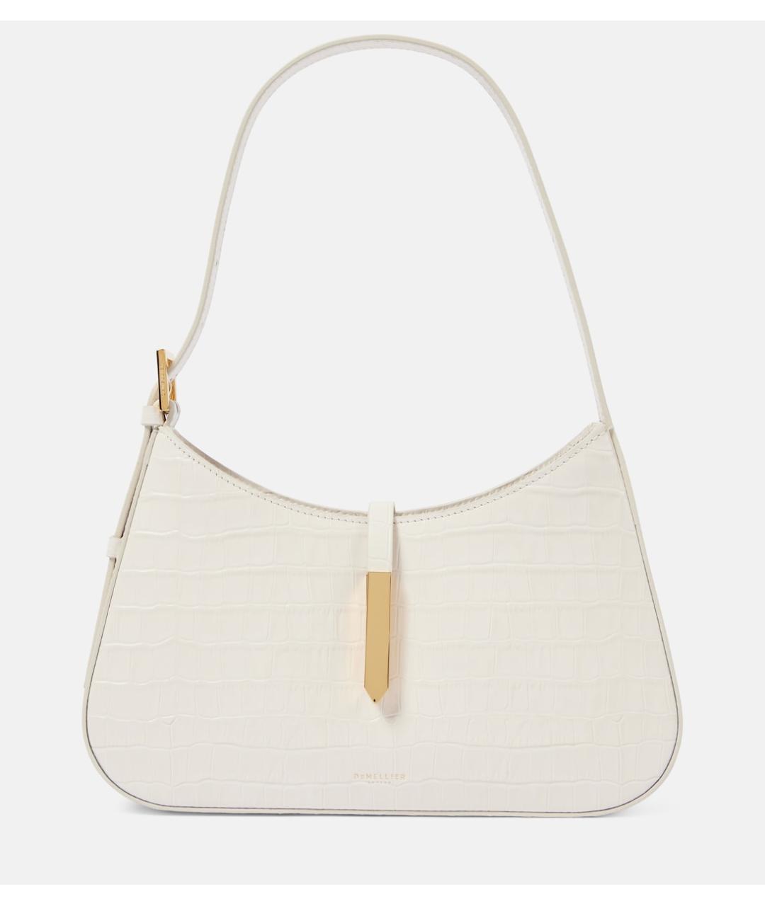 DEMELLIER Белая кожаная сумка с короткими ручками, фото 6