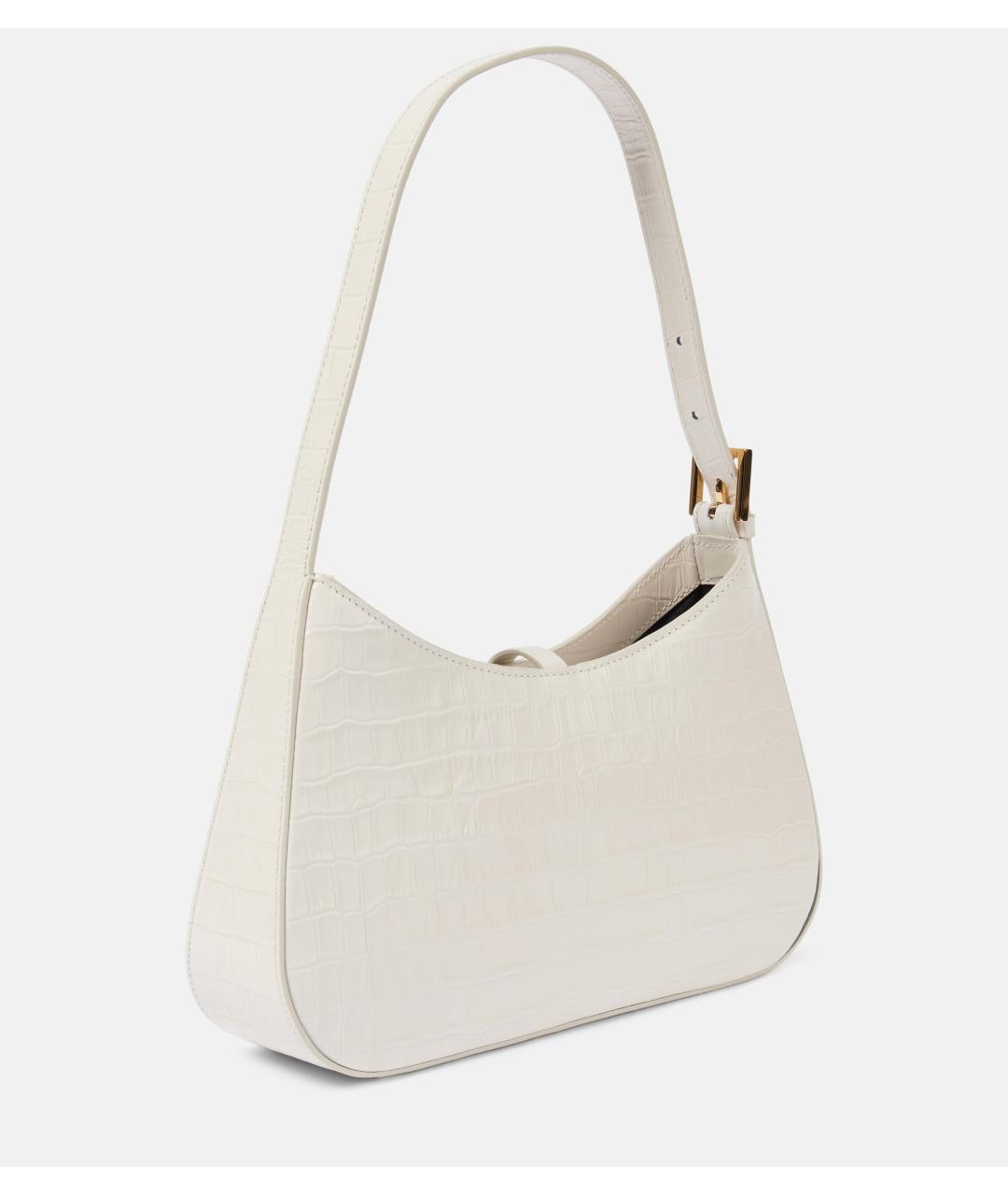 DEMELLIER Белая кожаная сумка с короткими ручками, фото 4