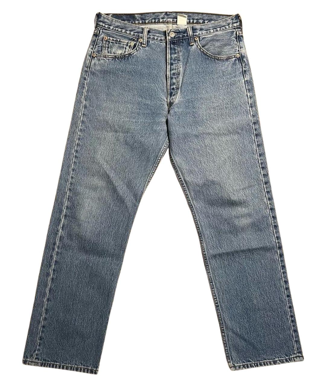 LEVI'S Синие хлопковые прямые джинсы, фото 1