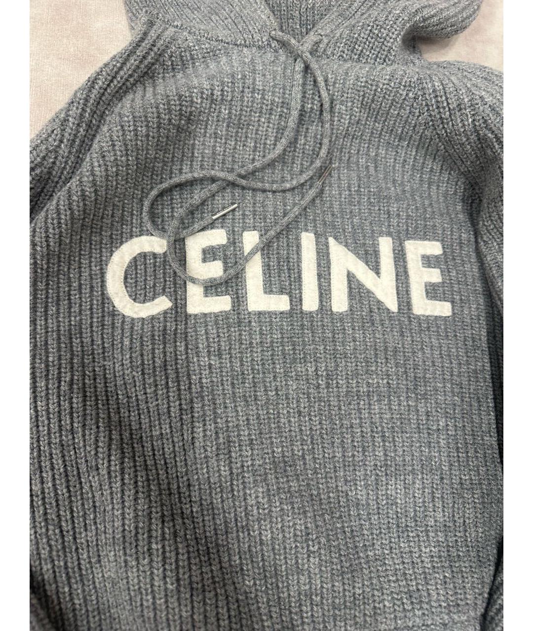CELINE Серый шерстяной джемпер / свитер, фото 2