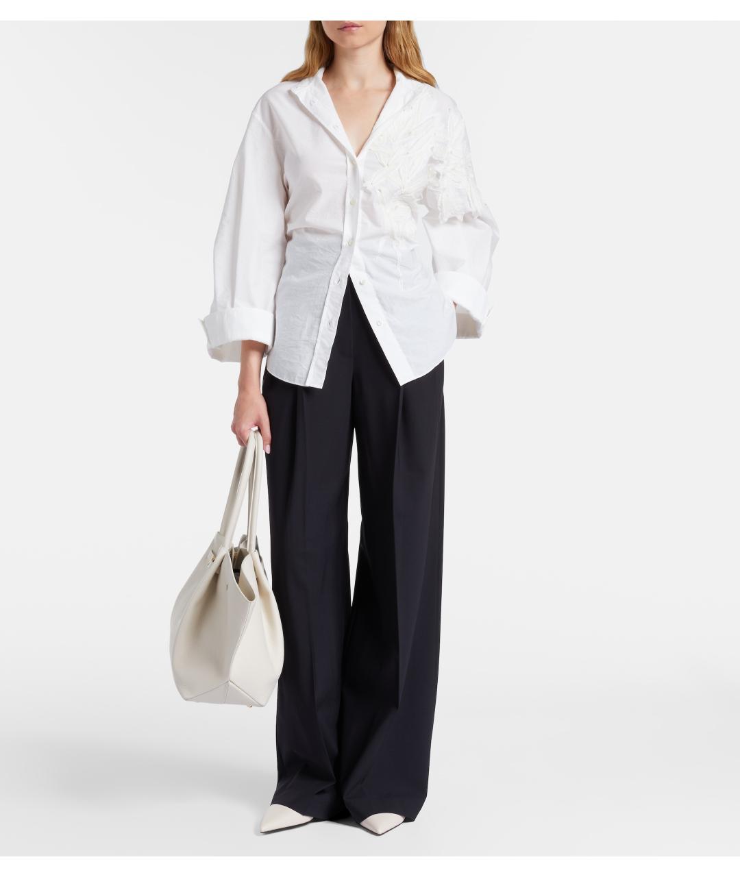 DEMELLIER Белая кожаная сумка тоут, фото 3