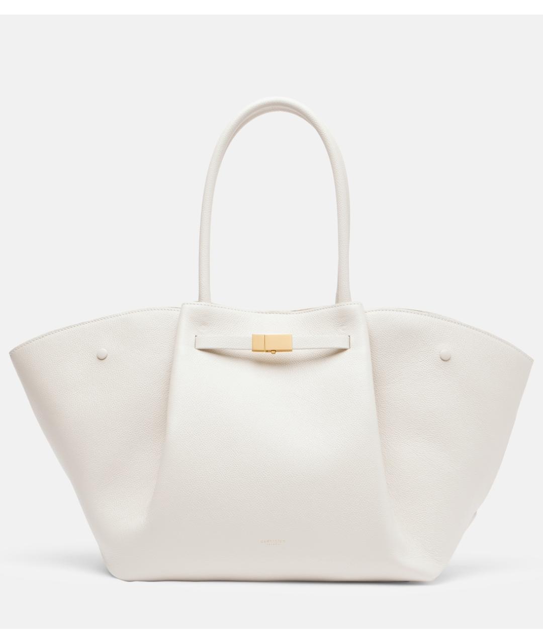 DEMELLIER Белая кожаная сумка тоут, фото 6