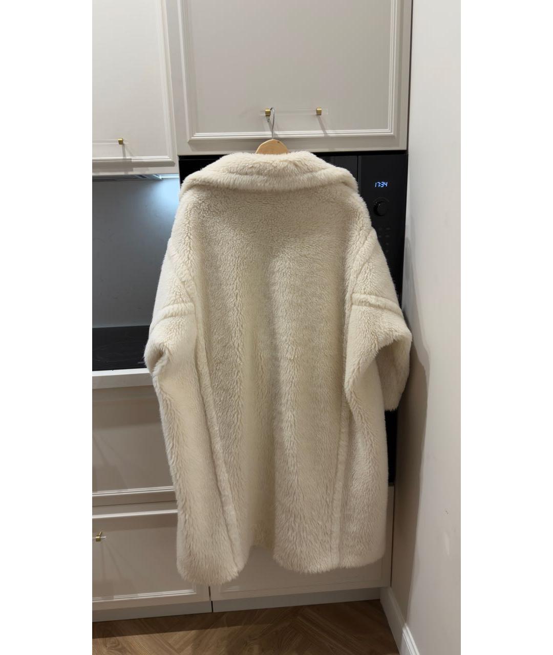 MAX MARA Белая шерстяная шуба, фото 2