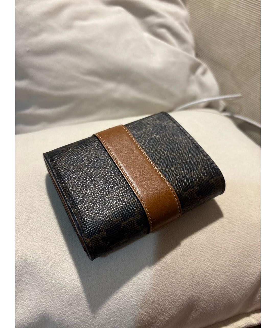 CELINE Коричневый кошелек, фото 2