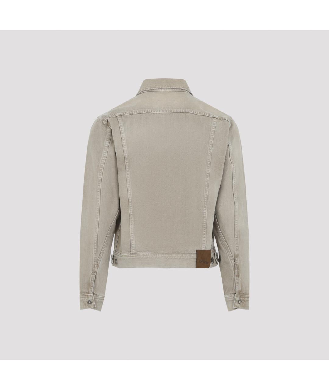 TOM FORD Серая хлопковая куртка, фото 3