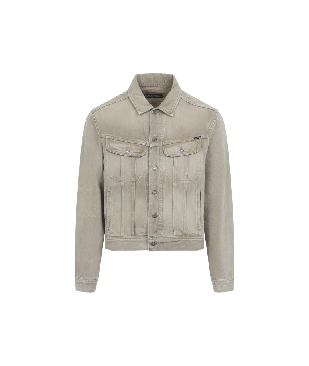 TOM FORD Серая хлопковая куртка, фото 1