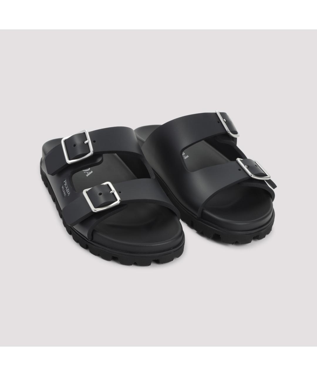 PRADA Черные сандалии, фото 4